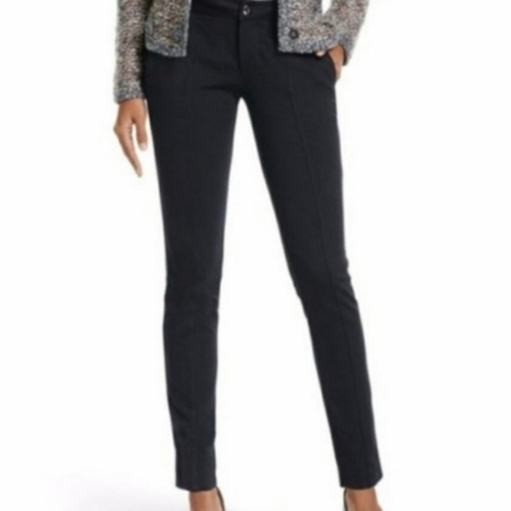 CABI capote black slim trousers
